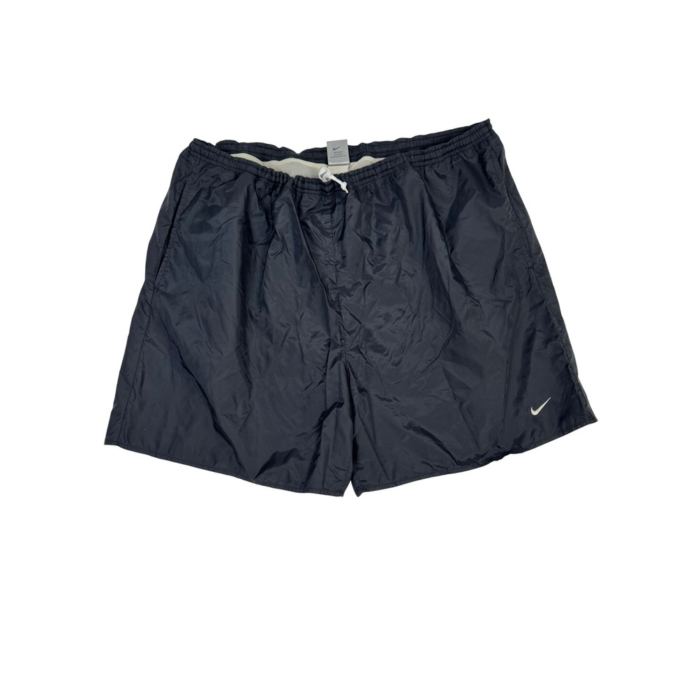 Vintage Nike Y2K Black Athletic Shorts Mesh Lined XXL Drawstring